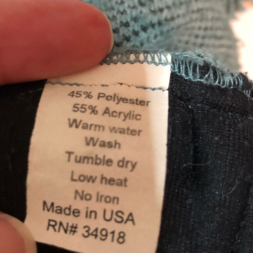 Title Nine Mint Green Nubby Nordic Quarter Zip - Picture 8 of 9